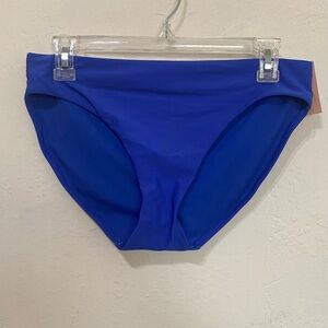 Blue Bikini Bottoms Full Coverage Low Rise Size M (8-10) NWT